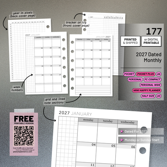 177: DATED Monthly 2027 & 2026 Mo2P