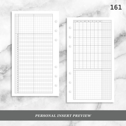 161: Grid Lovers Monthly w/ Daily Habit Tracker Mo2P