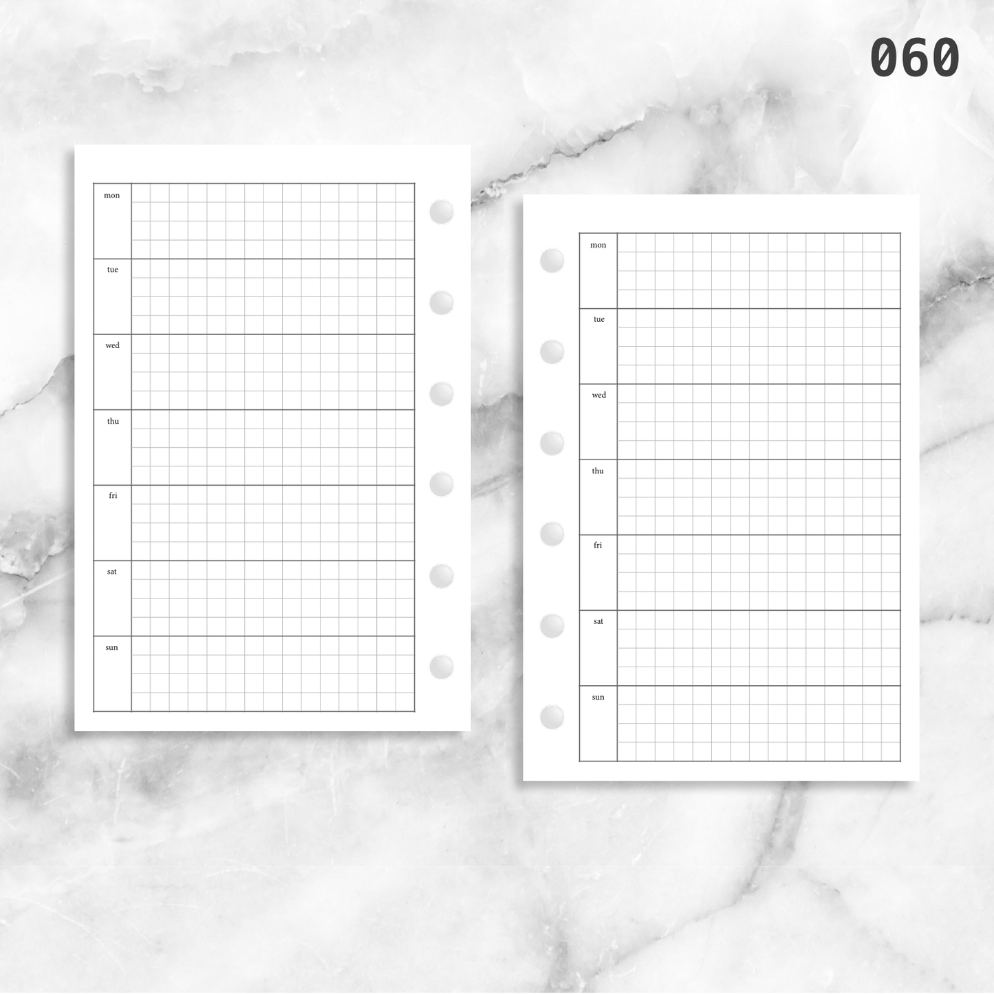 060: Horizontal Grid Weekly Wo1P