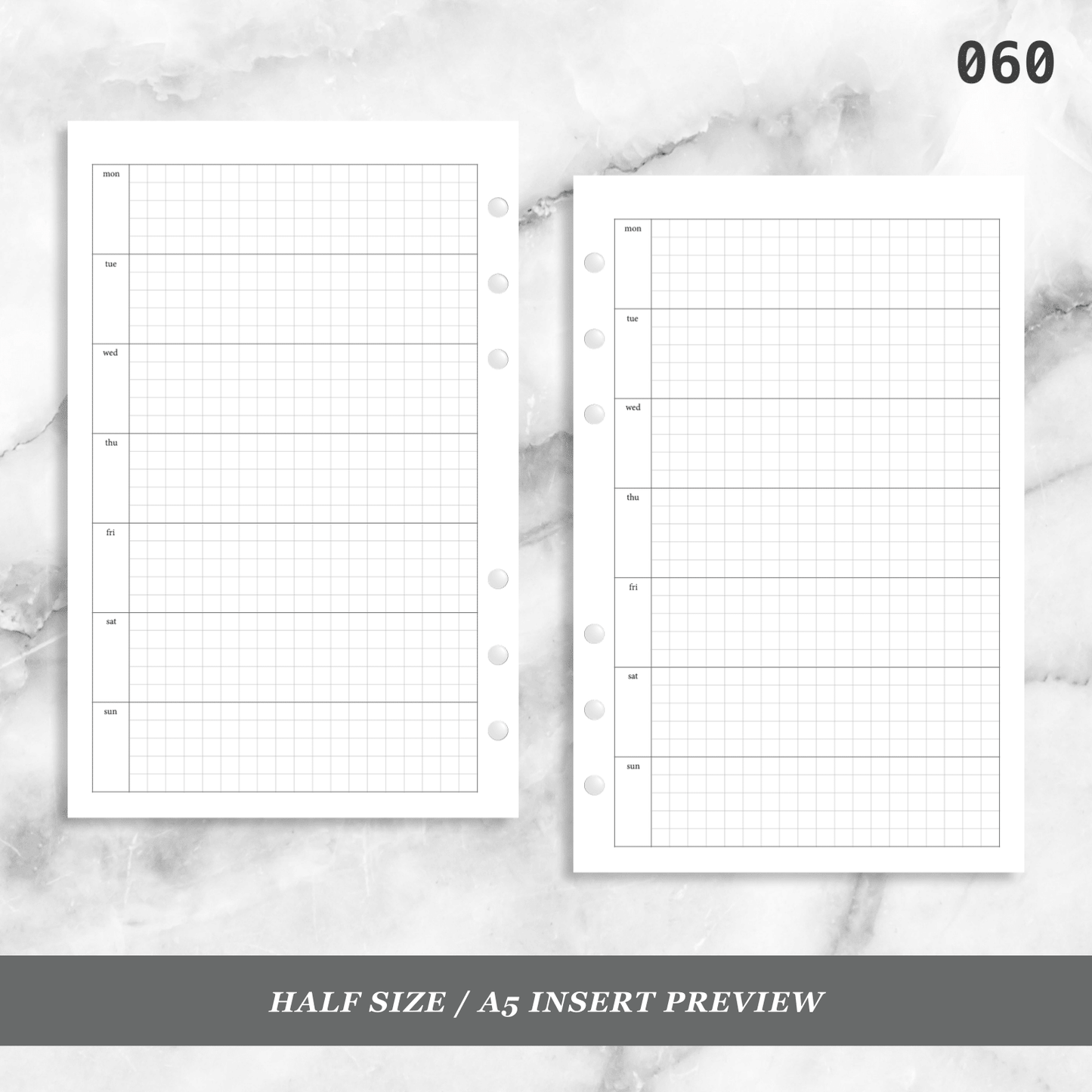 060: Horizontal Grid Weekly Wo1P