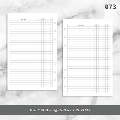 073: Weekly Daily Habit Tracker 1PP