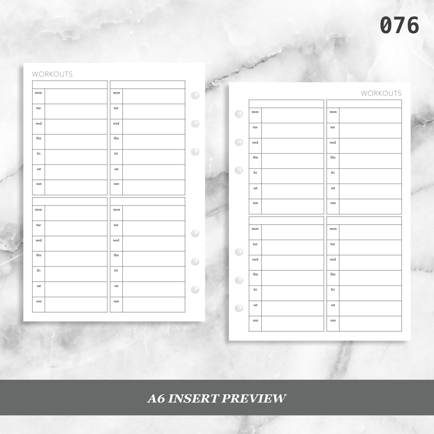 076: Weekly Workouts 4PP