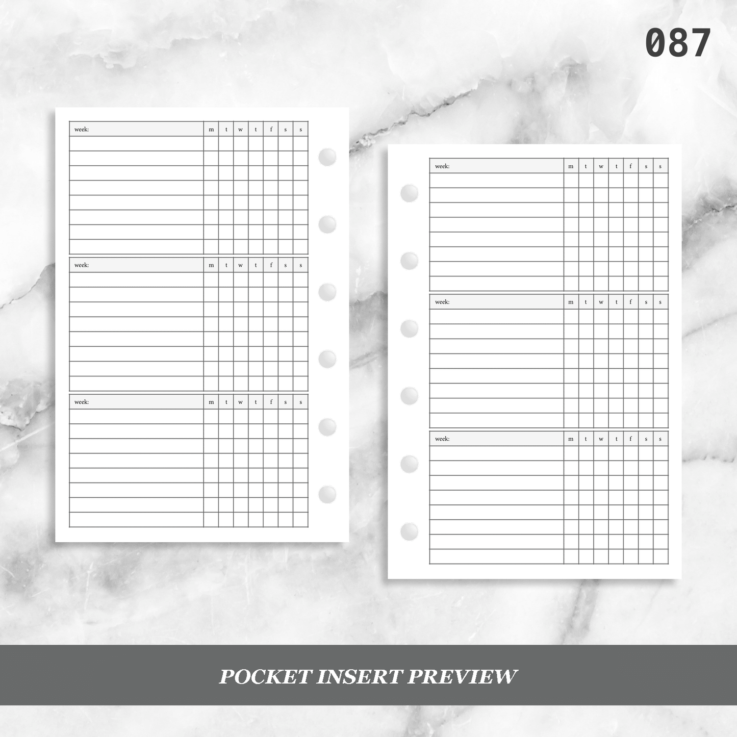 087: Weekly Daily Habit Tracker 3PP