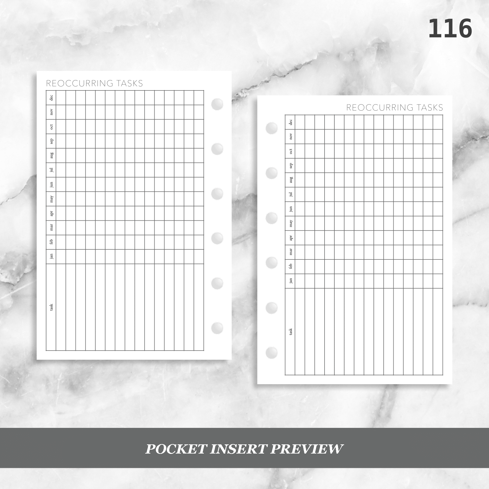 Planner Insert 116: Reoccurring Monthly Tasks – Peanuts Planner Co. planner-insert-116-reoccurring-monthly-tasks-peanuts-planner-co