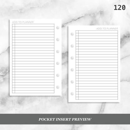 120: Add to Planner List