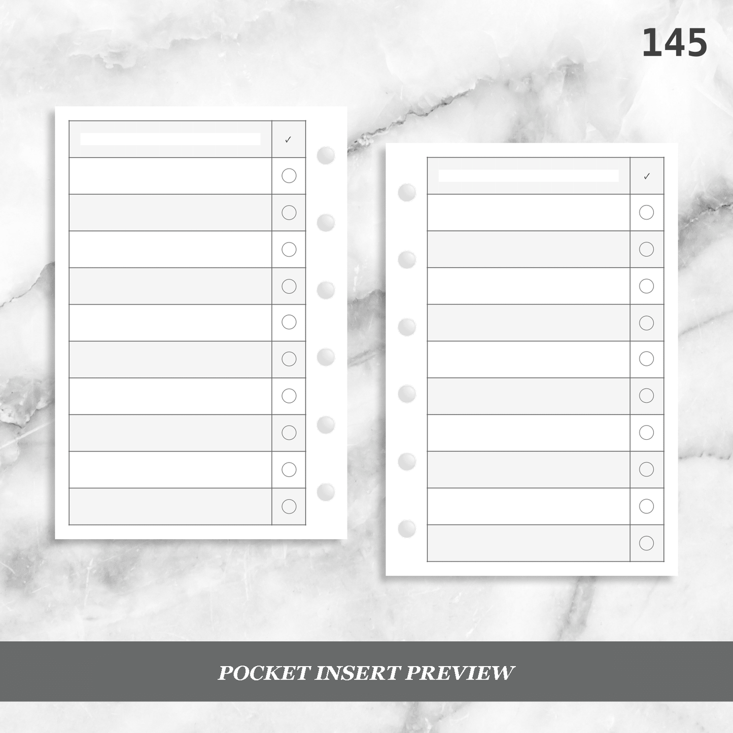 145: Large Checklist