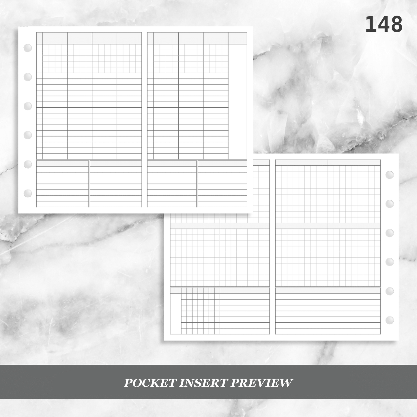 148: Foldout Vertical Weekly Timed Tasks Habit Tracking