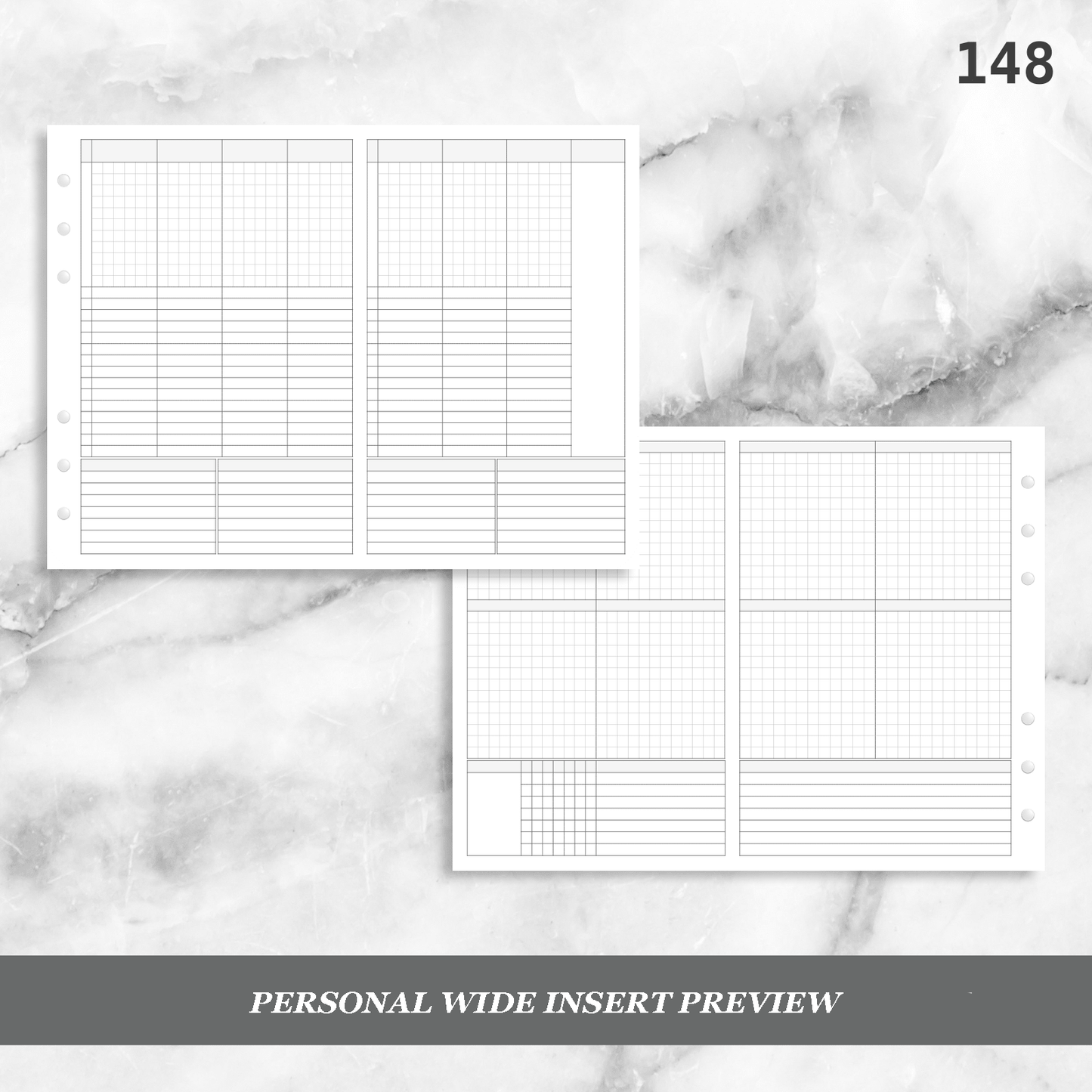 148: Foldout Vertical Weekly Timed Tasks Habit Tracking