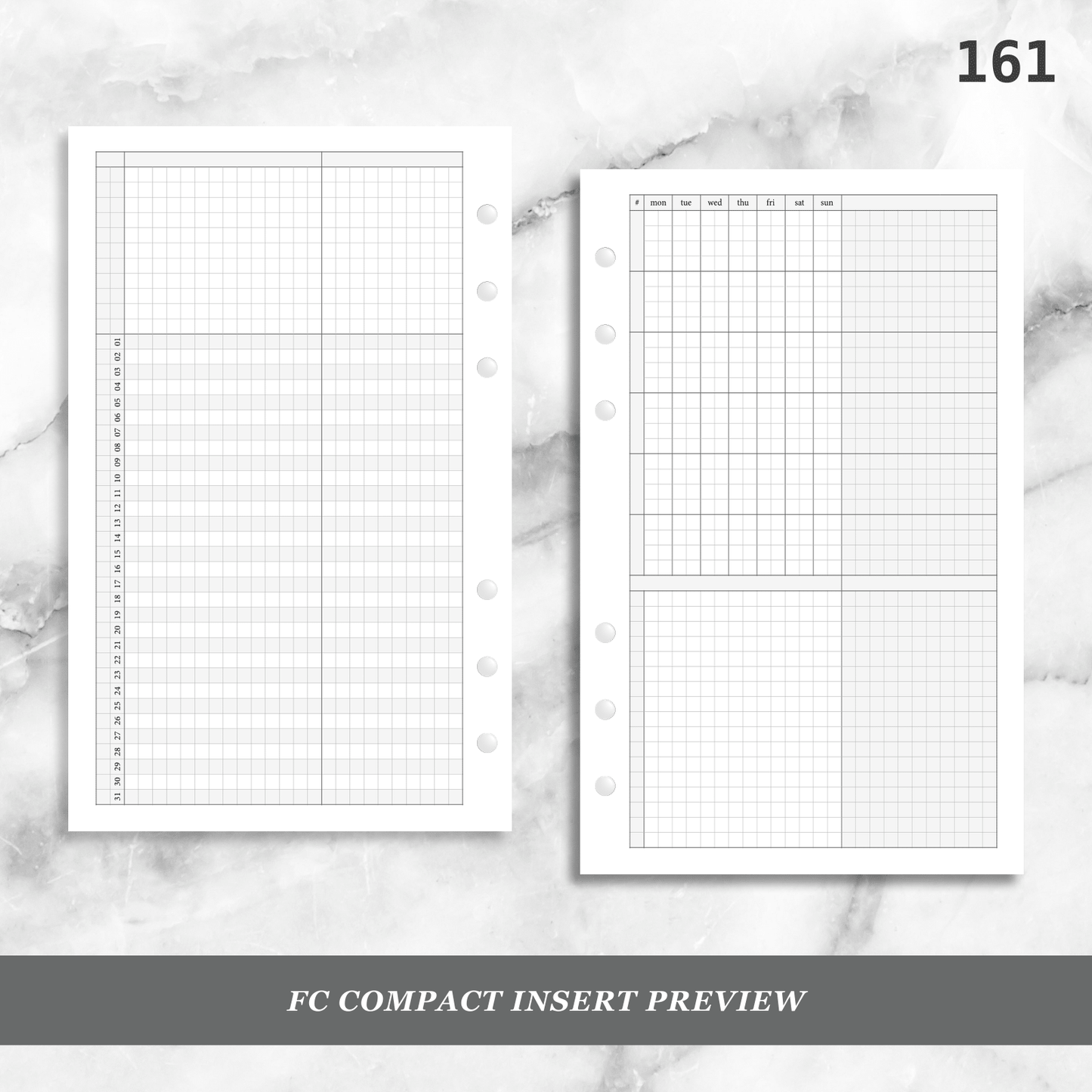161: Grid Lovers Monthly w/ Daily Habit Tracker Mo2P