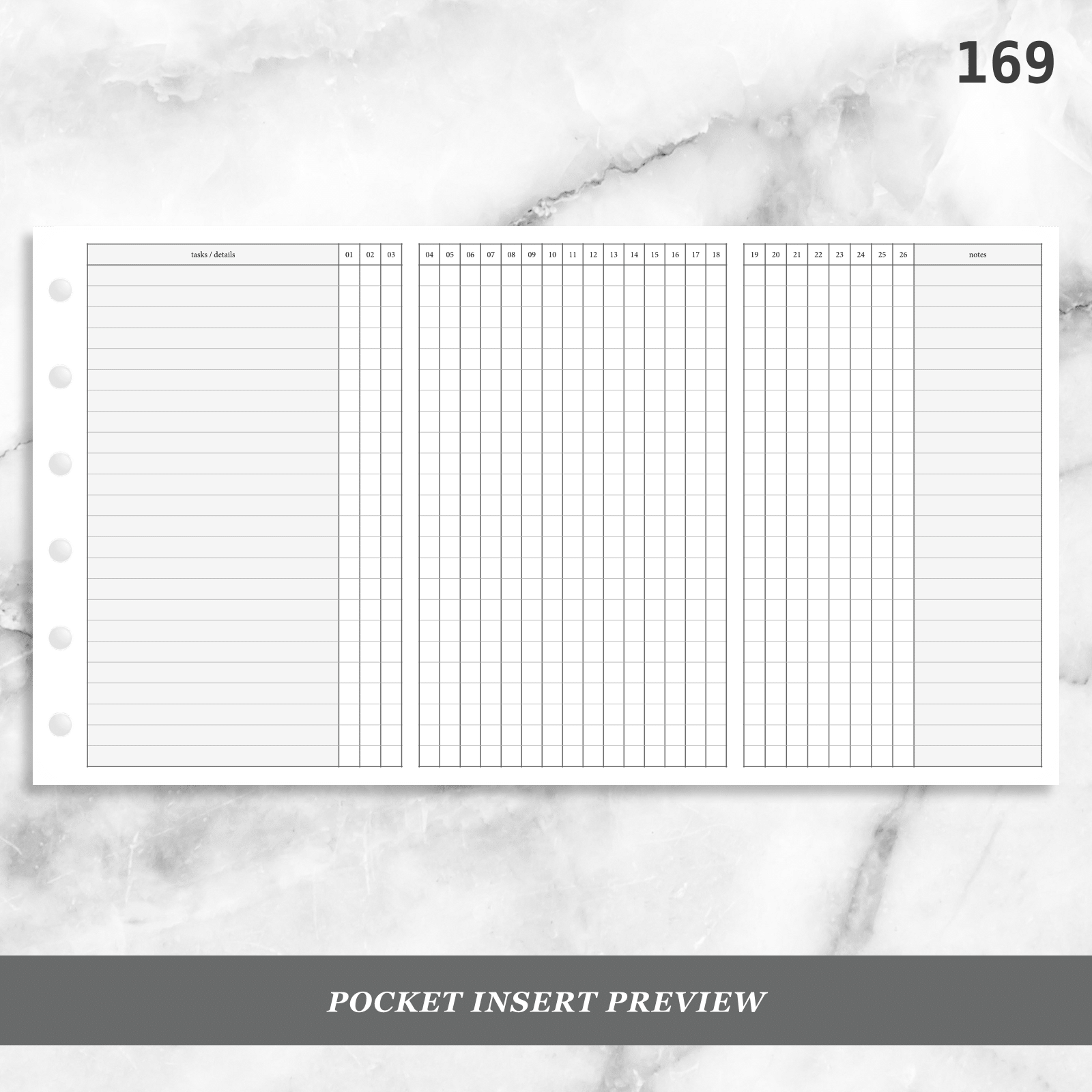 Weekly Habit Tracker Inserts, Resolution Log for A5 Planners 