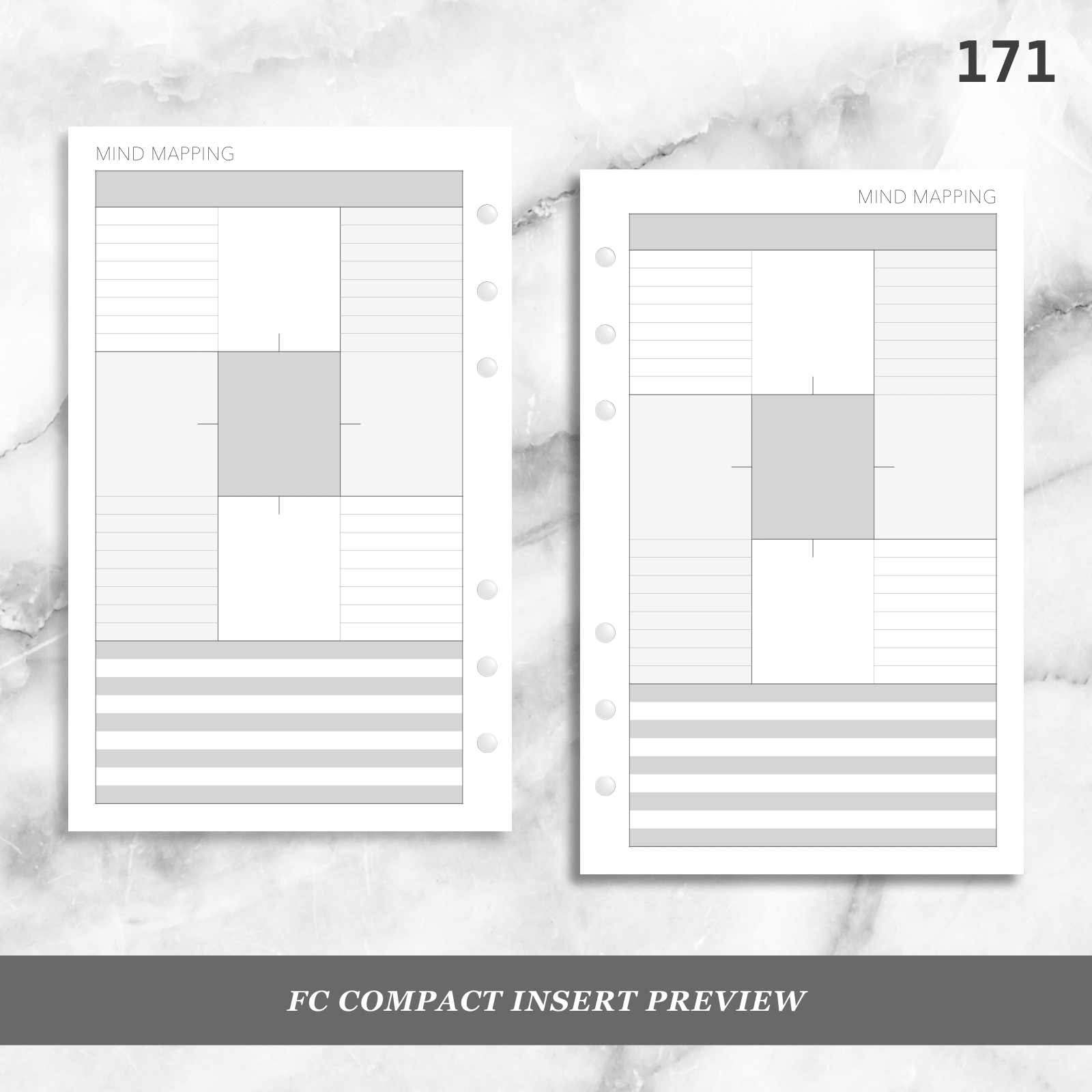 Planner Insert 171 Mind Mapping Peanuts Planner Co