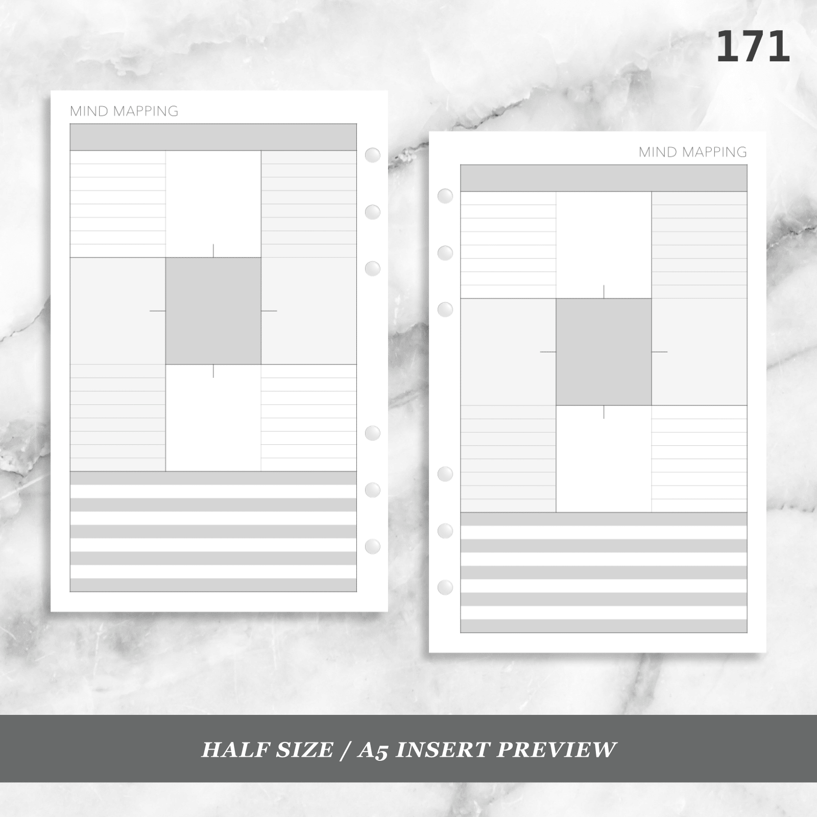 Planner Insert 171 Mind Mapping Peanuts Planner Co